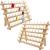 New brothread 2X60 Spools Wooden Thread Rack/Thread Holder Organizer with Hanging Hooks for Embroidery Quilting and Sewing Threads