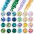 AOOWU Chunky Glitter 24 Colors 3D Nail Glitter Sequins for Nail Art Decoration Festival Nail Glitter Powder Holographic Cosmetic Glitter for Face Body Eye Hair Nail and DIY Art(06&09) 06&09