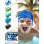 Kidverse bathing cap children - waterproof bathing hood children with anti -slip nops for non -slip hold - UV protection swimming cap children - 100% tearproof - silicone floating cap m dark blue