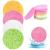 72 pieces of scettar compressed facial sponges 4 colors reusable cleaning sponge face make -up sponges round washing kin