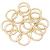 JWBIZ 15pcs Trigger Spring O Rings Round Carabiner Clip Snap for Keyrings Buckle, Bags,Purses (Gold, 1 inch) Gold 1 inch