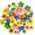 Weraru Edible 50Pcs Hawaii Flowers Wedding Cake&Cupcake Topper Luau Themed Party Birthday Cake Decoration