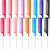 16 Pieces Metal Rat Tail Combs Foiling Comb Pintail Hair Combs Salon Fiber Back Combs for Women Girls Hair Styling at Home (Orange  Rose Red  Red  Light Blue  Purple  Dark Blue  Light Pink and Black)