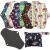 Reusable Menstrual Pads (7 in 1, 10in*7in), PHOGARY Bamboo Cloth Pads for Heavy Flow with Wet Bag, Large Sanitary Pads Set with Wings for Women, Washable Overnight Cloth Panty Liners Period Pads