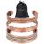 Copper Bracelets - with 2 Powerful Magnets - Set of 3 - Natural Relief for Joint Pain and Arthritis Braided