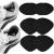 Shoe Heel Repair, 4 Pairs Self-Adhesive Inside Shoe Patches for Holes, Shoe Hole Repair Patch Kit for Sneaker, Leather Shoes, High Heels (Black)