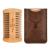 Menesia Wooden Beard Comb & Durable Case for Men Beard, Fine & Coarse Teeth, Men's Wood Pocket Comb for Beards & Mustaches & Hair,Brown Deer Design Brown Deer Comb