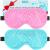 BeeVines Cooling Eye Mask 2 Pack Gel Cold Eye Mask for Puffy Eyes Eye Mask for Dark Circles Dry Eyes Cold & Warm Sleep Compress for Post Surgery Puffiness Allergies Sinuses (Blue & Pink) 01 Blue & Pink