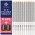 White Eyeliner Pencil - Waterproof, Long-Lasting - Soft Strokes, Easy Glide - Highly-Pigmented Silky Pen - Multipurpose Makeup Tool, Works as Eyeshadow, Highlighter, or Lip Liner - 12-Pack