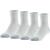 MediPeds Women's Casual Sock (Pack of 4) 3-8 White With Pink