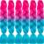 LDMY Ombre Pink Blue Braiding Hair-6pcs/pack Braids Extensions Synthetic Braids kunsthaar 100g/pc Colored Braids Hair Extensions 27