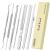 ZIZZON 7 Pcs Ingrown Toenail File and Lifters Set Stainless Steel Ingrown Toenail Removal Kit Manicure Treatment Under Nail Cleaner Pedicure Tools Silvery