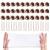 30Pcs Invisible Hair Net for Woman Hair Nets for Women Buns Invisible Elastic Edge Mesh and 20Pcs U Shaped Pins Set for Women Girls Ballet Dance (Brown)