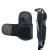 Healvaluefit Stethoscope Holder Genuine Leather for Littmann Stethoscope Holder Hip Clip with Velcro Stethoscope Clip for Scrubs Stethoscopes Accessories Fit for MDF ADC EKO (Black)