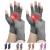 DRNAIETY 2 Pairs Compression Gloves Arthritis Gloves for Women & Men Carpal Tunnel Gloves Relieve Arthritis Pain Fingerless Design Breathable Moisture Wicking Fabric Comfortable Fit Gray-black S