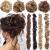 XXXL hair extension hair part hair tie updos voluminous curls unordinary dutt ponytail hair extension long ponytail light brown