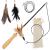 St.Pawly Catslang - cat toys - interchangeable trailer - replacement band - ergonomic wooden handle - sustainable toy for cats - stable