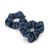 2 Pcs Scrunchies for Women Soft Silk Scrunchies Premium Satin Scrunchie Ponytail Holder Hair Scrunchies for Women Elastic Hair Ties for Long Fine & Thick Curly Hair Girls (Navy Blue)