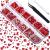 2000 Pieces Flat Back Gems Rhinestones 6 Sizes (1.5-6 Mm) Round Crystal Rhinestones with Pick up Tweezer and Rhinestones Picking Pen for Crafts Nail Clothes Shoes Bags DIY Art(Red)