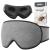 INNELO Cotton Sleep Eye Mask Ultra Soft Breathable Natural Cotton Sleeping Eye Mask with Adjustable Strap Comfortable Wearing for Men Women and Kids for Travel Nap Sleeping Shift Work Travel