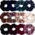 VENUSTE Scrunchies for Women Premium Velvet Scrunchy for Hair Solid Color Elastic Thick Bands Soft Ropes Ponytail Holder Hair Accessories 12 Pack Dark
