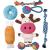 Toozey Dog Toys Puppy Toys - 7 Pcs Puppy Toys from 8 Weeks Small Dog Toys - Interactive Dog Toys for Boredom Dog Chews Dog Toys For Small Dogs&Large Dogs Rope Toys - Natural Cotton&Non-toxic Cow