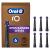 Oral-b io radiant white plug brushes for electric toothbrush 6 pieces brightening tooth cleaning toothbrush attachment for oral-b io toothbrushes mailbox-compatible packaging black 6 pieces black
