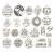 WOCRAFT 40pcs Inspiration Words Charms Craft Supplies Beads Charms Pendants for Jewelry Making Crafting Findings Accessory for DIY Necklace Bracelet (M331) Inspiration Charms