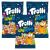Trolli Sour Glowworms Gummy Candy Chewy Sweets Lactose Gluten Free 6 Fruity Flavours 150g - 3x Share Bags