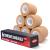 RISEN Cohesive Bandage 2" x 5 Yards, 6 Rolls, Self Adherent Wrap Medical Tape, Adhesive Flexible Breathable First Aid Gauze Ideal for Stretch Athletic, Ankle Sprains & Swelling, Sports, Human, Animals Tan