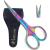 HARAMS Nail Scissors Strong Curved Blades Multipurpose Beauty Cuticle Toenail Manicure Pedicure Eyebrows Eyelash Nose Beard Mustache Hair Trimming | Grooming Shears Unisex
