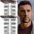Aresvns Eyebrow Tattoo for Men!Realistic Fake Tattoo Eyebrows 88 Pairs Black Popular 4D Imitation Eyebrows Transfer Stickers Suitable Sizes Christmas Gift