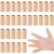 30 Pieces Finger Sleeves with 1 Storage Bag, Thumb Splint Brace Support Protector Breathable Elastic Finger Tape for Pain Relief Arthritis Trigger Finger Sports Basketball Baseball (Beige)
