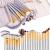 Make up Brushes, VANDER LIFE 24pcs Premium Cosmetic Makeup Brush Set for Foundation Blending Blush Concealer Eye Shadow, Cruelty-Free Synthetic Fiber Bristles, Travel Makeup bag Included, Champagne 25 Piece Set