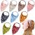 9 Pieces Floral Elastic Hair Scarf Headband Vintage Chiffon Triangle Kerchief Headband Print Floral Hair Scarves Turban Boho Hair Bandanas with Hair Clips for Women Girls Hair Accessories