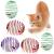 5 Pcs Cat Spring Balls Stretchable Cat Springs Toys Interactive Cat Toys Rolling Cat Balls Colorful Playful Coils Spring Action Toy Caged Rats for Kitten Cat Pet Supplies Indoor Play, Random Color