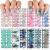 168 Pieces 12 Sheets Marble Full Nail Wraps Self Adhesive Nail Stickers Self Adhesive Marble Full Wraps Nail Polish Stickers Gel Nail Wraps Nail Decals for Gel Nails Girl Women Nail Art Decoration