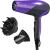 Damage Protection Hair Dryer with Ceramic + Ionic + Tourmaline Technology,Purple, 3 Piece Set Purple Standard
