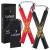 Logest Nunchucks - Pack of 2 with Storage Bag Safe Foam Rubber & Steel Chain Training Nunchakus for Kids or Adults Beginners for Martial Arts Practice Nunchaku Ninja Foam Nunchucks for Kids & Adults Black - Red
