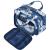 Full Size Toiletry Bag Large Makeup Bag Organizer Travel Cosmetic Bag for Women (Blue Lotus)