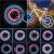 Bicycle wheels lights waterproof bicycle rim lights/spoke lights with 32 LED and 32 PC changing patterns for MTB bike tires