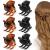 6 Pieces Hair Claw Clips,Morhom Medium Size Hair Claws 1.3 Inch Hair Jaw Clip for Women Girls Thick or Medium Hair 1.3 Inch MIX
