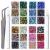 LPBeads 10000pcs Hotfix Rhinestones Flatback Glass Crystal 24 Mixed Color Rhinestone with Tweezers and Picking Pen for Crafts Clothes Nail Art 24 Colors and 5 Sizes Each Color