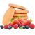 PROTEIN COOKIES Line diet | 7x5 cookies red fruit flavor | 30% PROTEIN | Fit Snack 7 red fruits