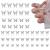 Disorder 50 pieces nail charms butterfly decoration for nails silver decoration for nails 3d nails accessories butterfly nails charms diy nail art designs jewelry production