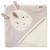 Fehn hooded towel Baby Lama - cozy baby towel with a hood - ideal as a bathing poncho and cuddly blanket - towel for delicate baby skin - Cauch towel for babies & newborns from 0+ months
