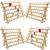 New brothread 4X60 Spools Wooden Thread Rack/Thread Holder Organizer with Hanging Hooks for Embroidery Quilting and Sewing Threads
