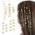 FRDTLUTHW 18Pcs Hair Accessories Loc Hair Jewelry for Women Braids  Dreadlock Beads Metal Hair Clips Decoration Gold(Multiple Styles)-style4 Color.18Pcs Gold