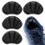 Sibba 2 Pair Heel Grips Shoes Pads for Shoes Too Big Self-Adhesive Foot Cushions Pads for Women Men Thick Shoe Inserts Back Insoles Anti Blister Shoe Liners Heel Protectors (Black)