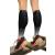 Calf Compression Sleeve Men & Women - Shin Splints Support Footless Compression Socks for Calf Support Achilles Tendon Support Leg Cramps Varicose Veins Maternity Nurses (1 Pair BLK-GRY S/M)